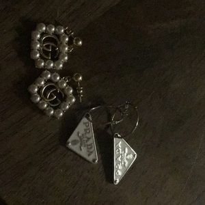 Luxury Prada and Guccis earrings